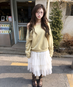 シアリングスターオフショルトレーナー YELLOW