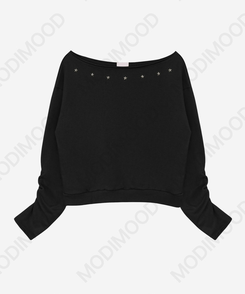 シアリングスターオフショルトレーナー