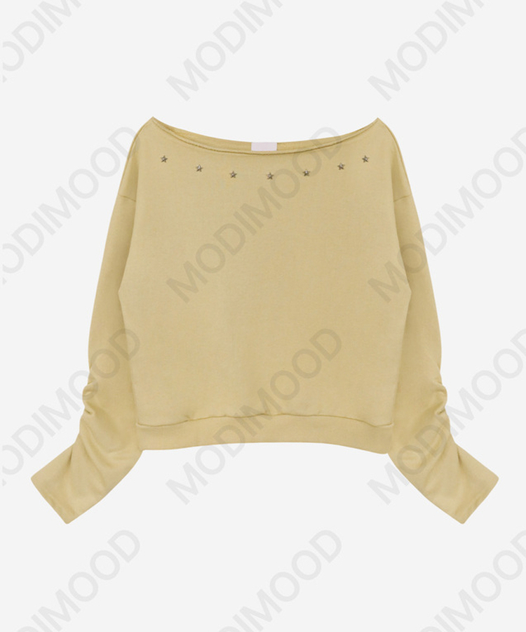 シアリングスターオフショルトレーナー