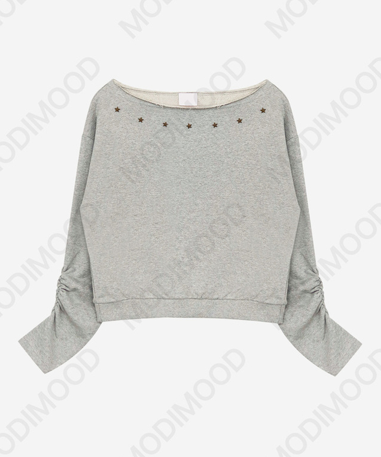 シアリングスターオフショルトレーナー