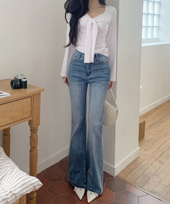 【丈別】ブーツカットデニムパンツ(6color) LIGHT DENIM