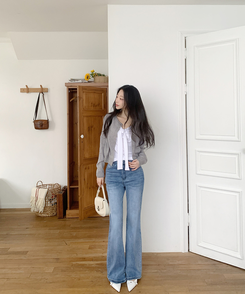 【丈別】ブーツカットデニムパンツ(6color) LIGHT DENIM