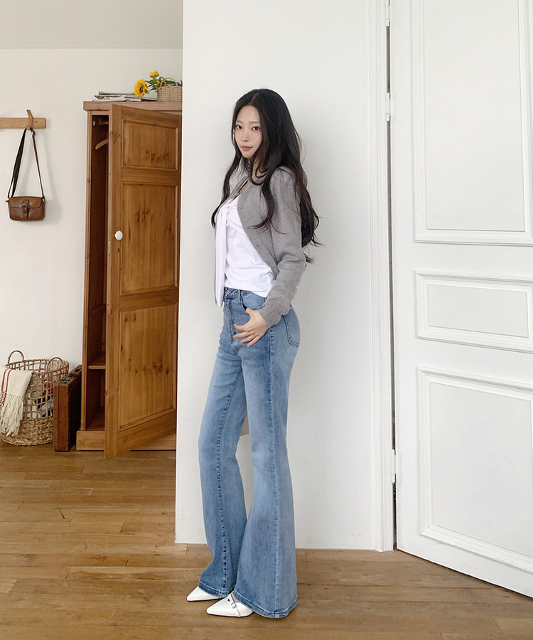 【丈別】ブーツカットデニムパンツ(6color) LIGHT DENIM