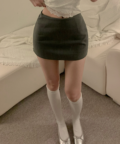 ローライズミニスカートパンツ GREY