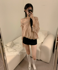 ローライズミニスカートパンツ BLACK