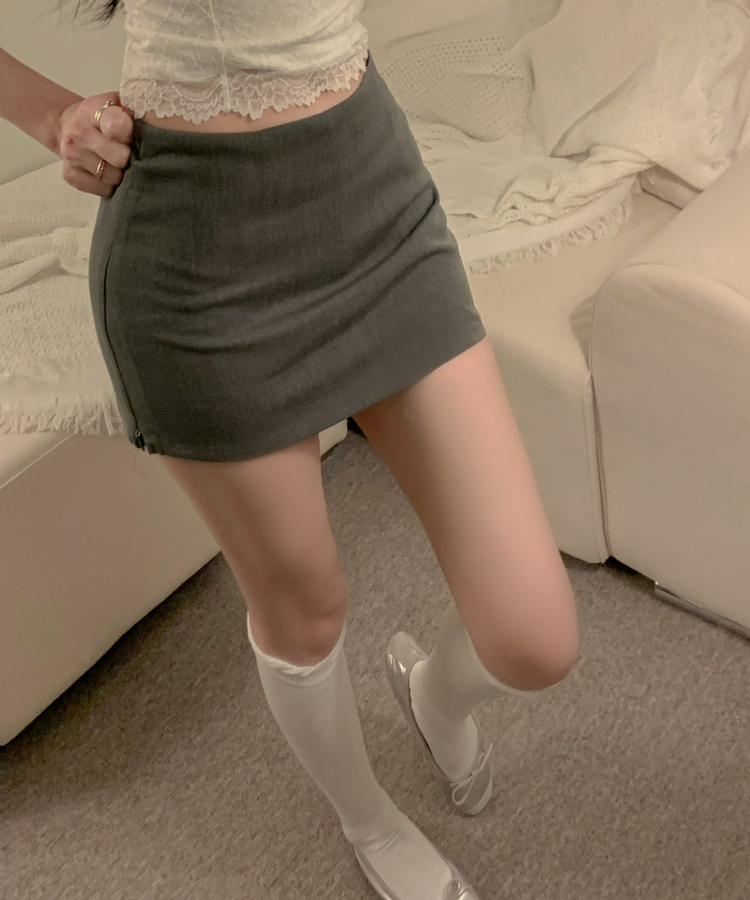 ローライズミニスカートパンツ GREY