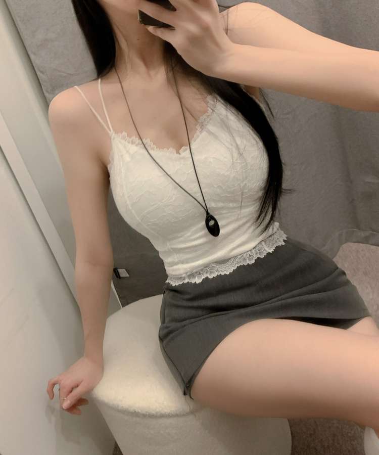 ローライズミニスカートパンツ GREY