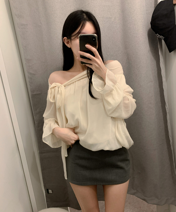 ローライズミニスカートパンツ GREY