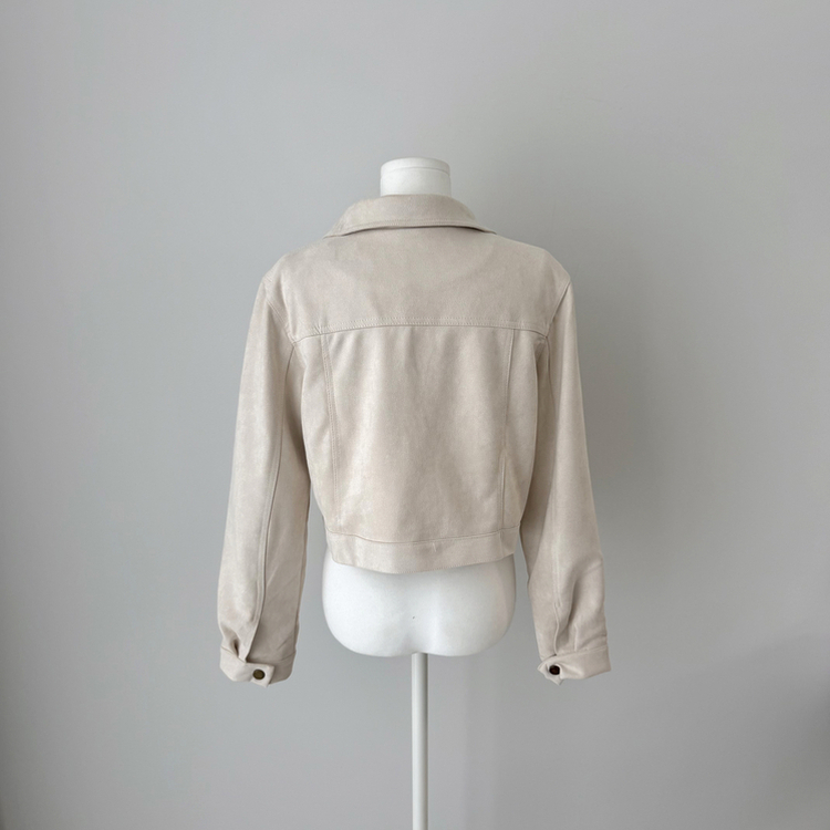 クラシックスエードクロップドジャケット