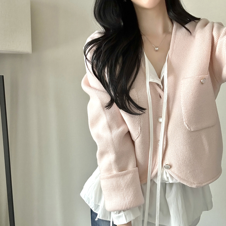 デイリーツイードクロップドジャケット PINK