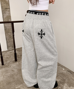 トランクレイヤードワイドトレーニングパンツ GREY