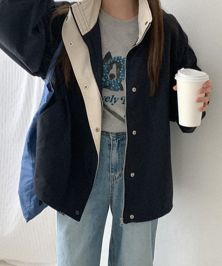 コットンプリント半袖Tシャツ GREY