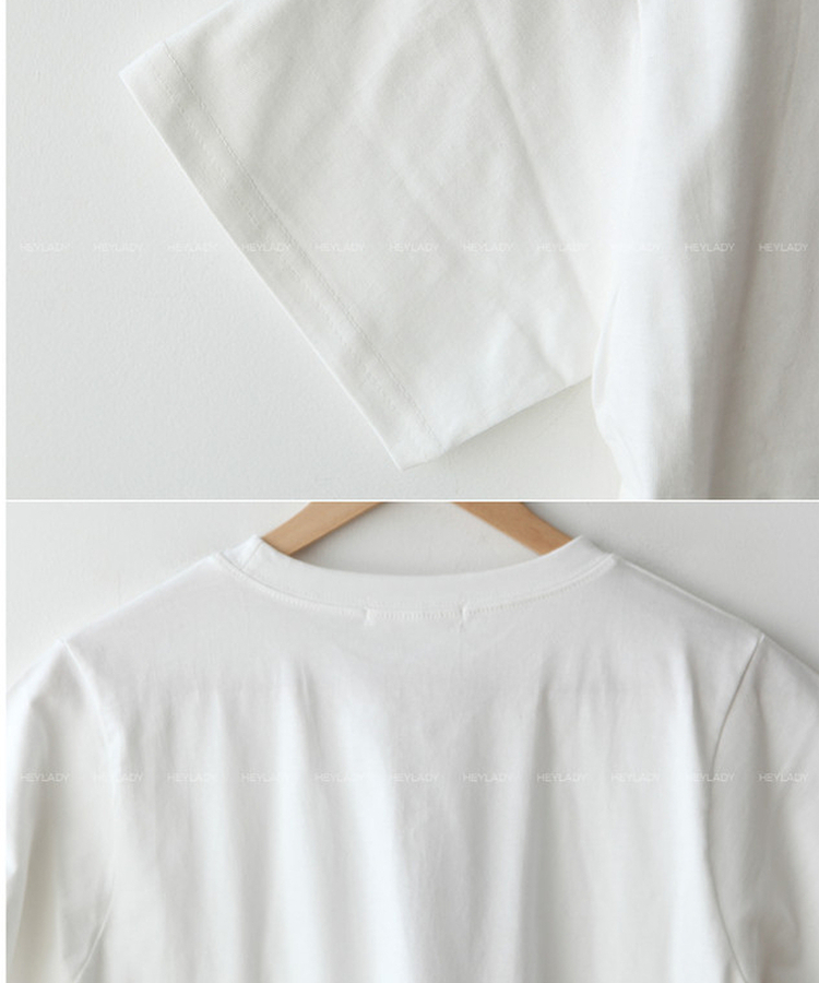 コットンプリント半袖Tシャツ