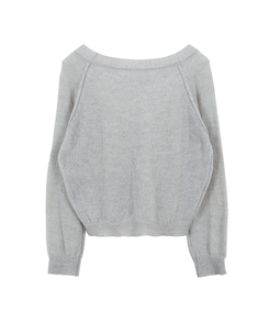 シンプルボートネックニット(7color)