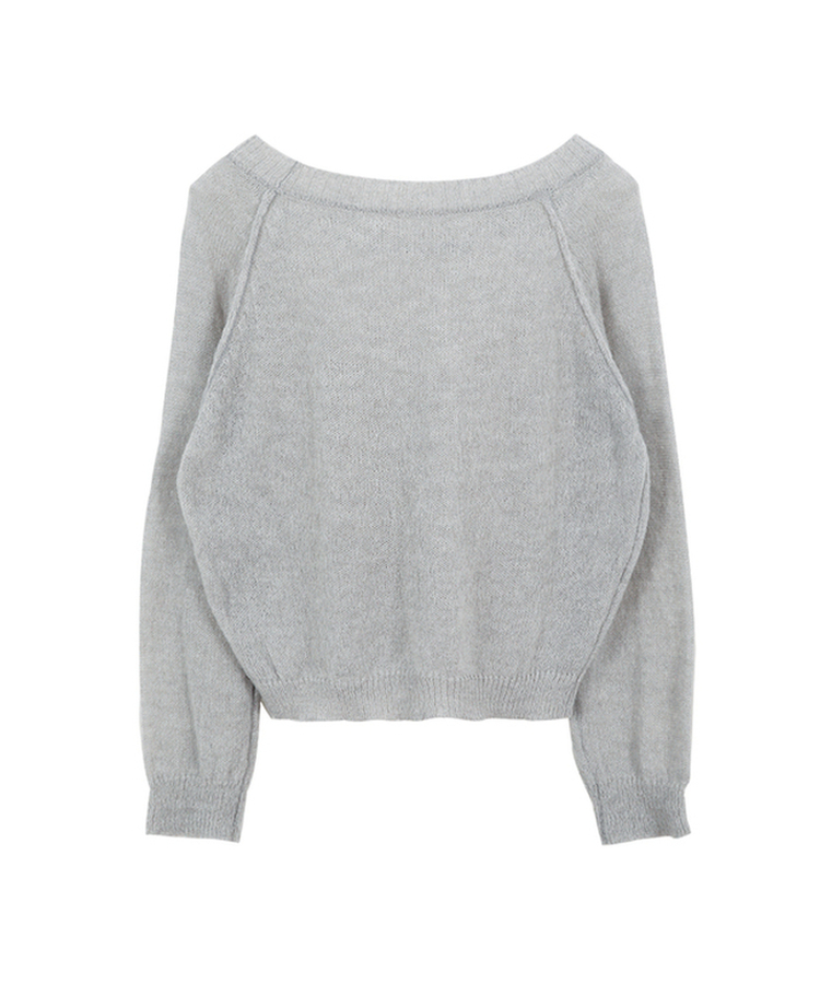 シンプルボートネックニット(7color)
