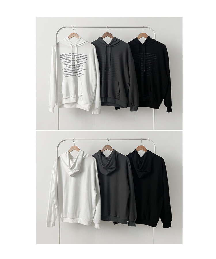 オーバーフィットポケットフードトレーナー