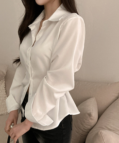 サイドスナップシャツ WHITE