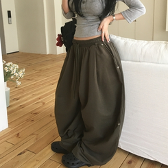 スタッズバルーンワイドトレーニングパンツ KHAKI