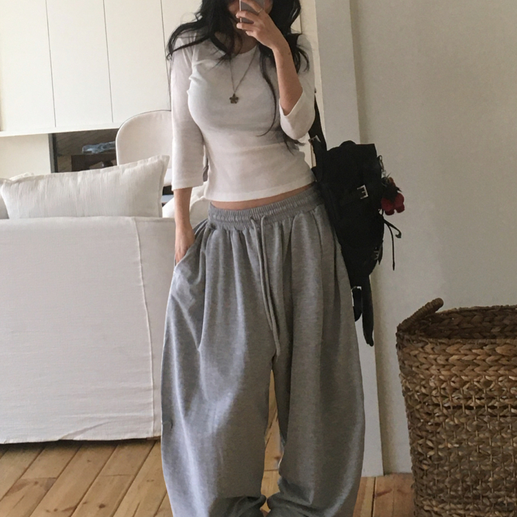 スタッズバルーンワイドトレーニングパンツ MELANGE