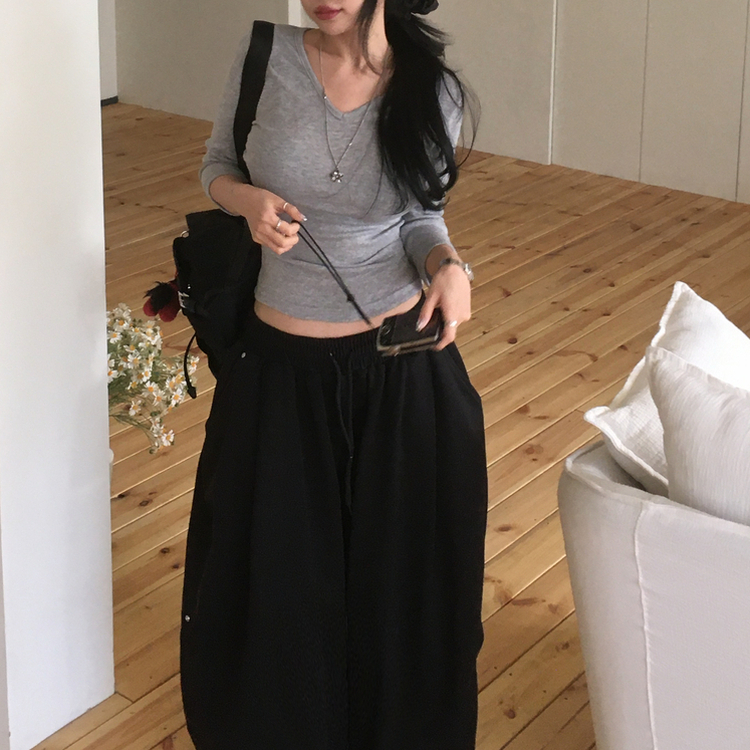 スタッズバルーンワイドトレーニングパンツ BLACK