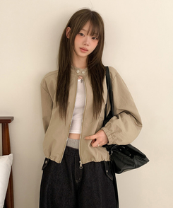 バックルスナップブルゾンジャケット BEIGE