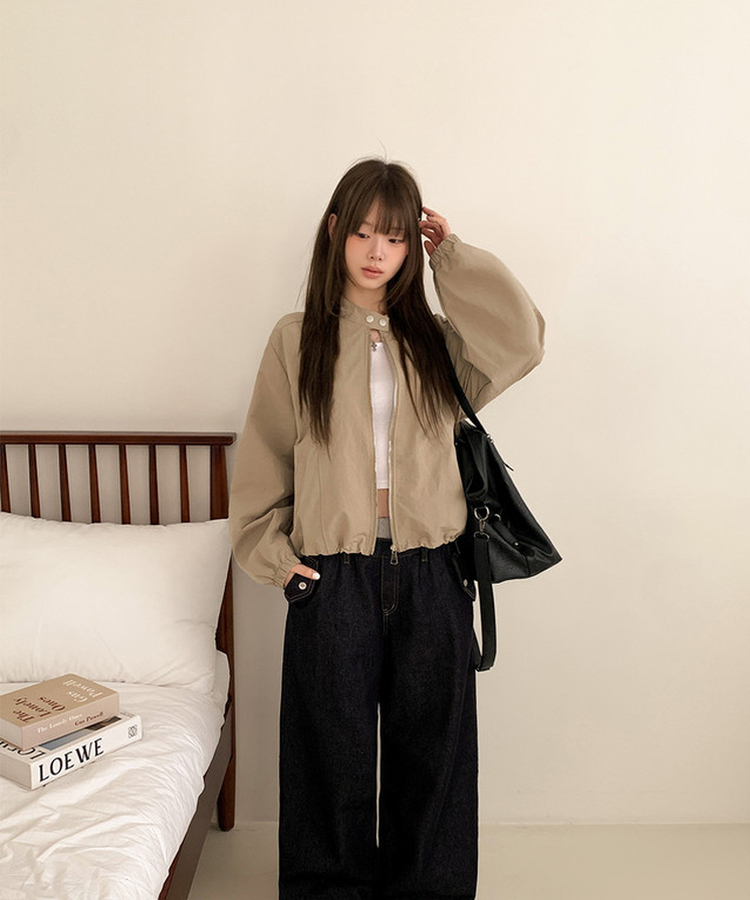 バックルスナップブルゾンジャケット BEIGE