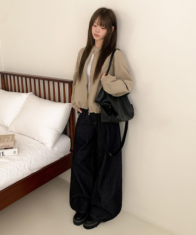 バックルスナップブルゾンジャケット BEIGE