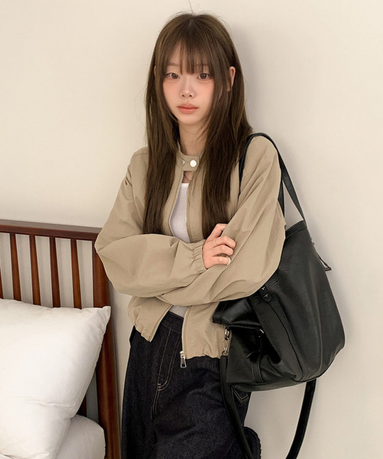 バックルスナップブルゾンジャケット BEIGE