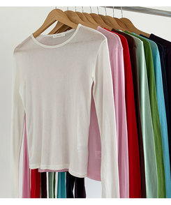 デイリーラウンド長袖Tシャツ(9color)