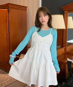 デイリーラウンド長袖Tシャツ(9color) TEEL BLUE