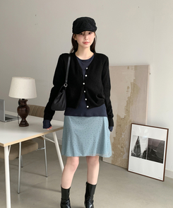 デイリーラウンド長袖Tシャツ(9color) NAVY