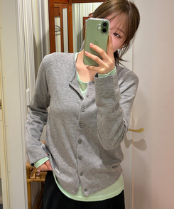 デイリーラウンド長袖Tシャツ(9color) LIGHT GREEN