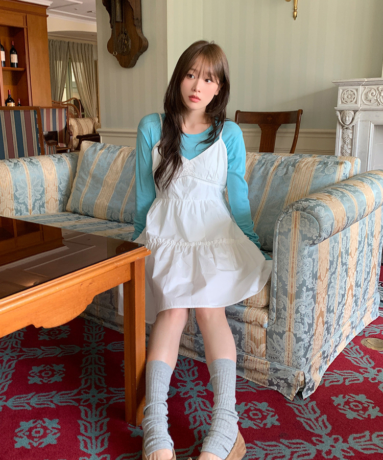 デイリーラウンド長袖Tシャツ(9color) TEEL BLUE