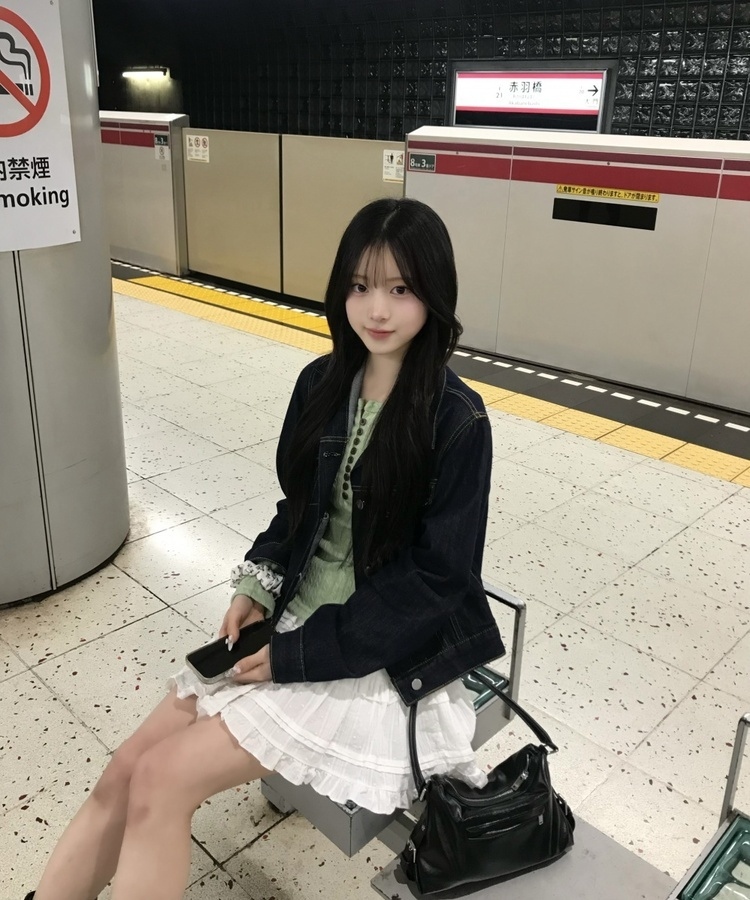 베이직 숏 데님 재킷 네이비