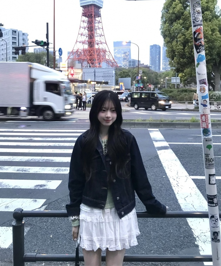 베이직 숏 데님 재킷 네이비