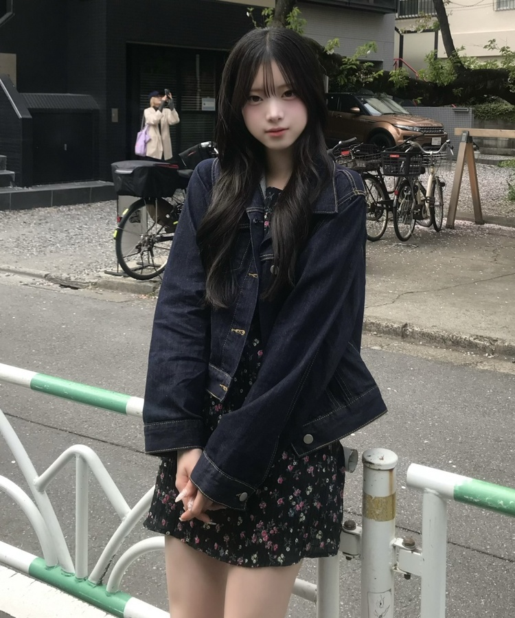 플라워 플리츠 미니 원피스 블랙