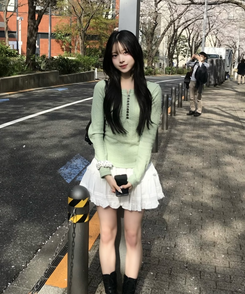 スリムフィットボタントップス MINT