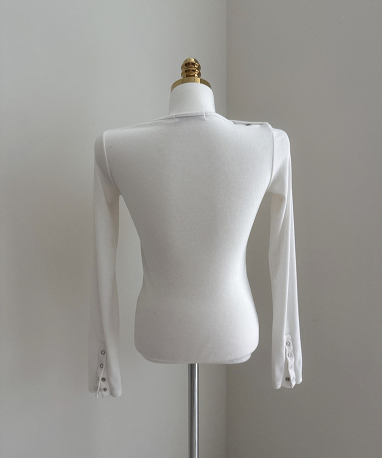 ボタンスナップ長袖Tシャツ(6color)