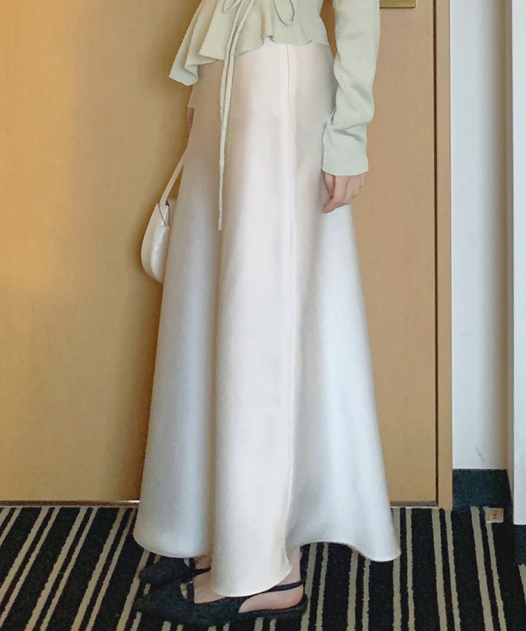 ロングクラシックマーメイドスカート IVORY