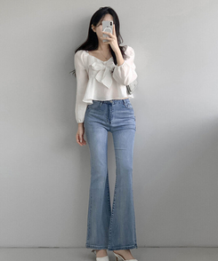 デイリーブーツカットデニムパンツ(6color) LIGHT BLUE