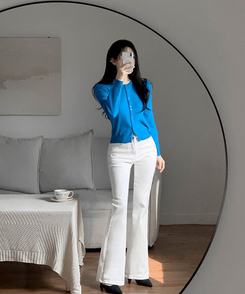 デイリーブーツカットデニムパンツ(6color) IVORY