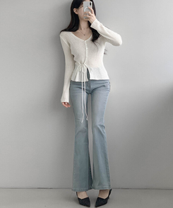 デイリーブーツカットデニムパンツ(6color) GRAY