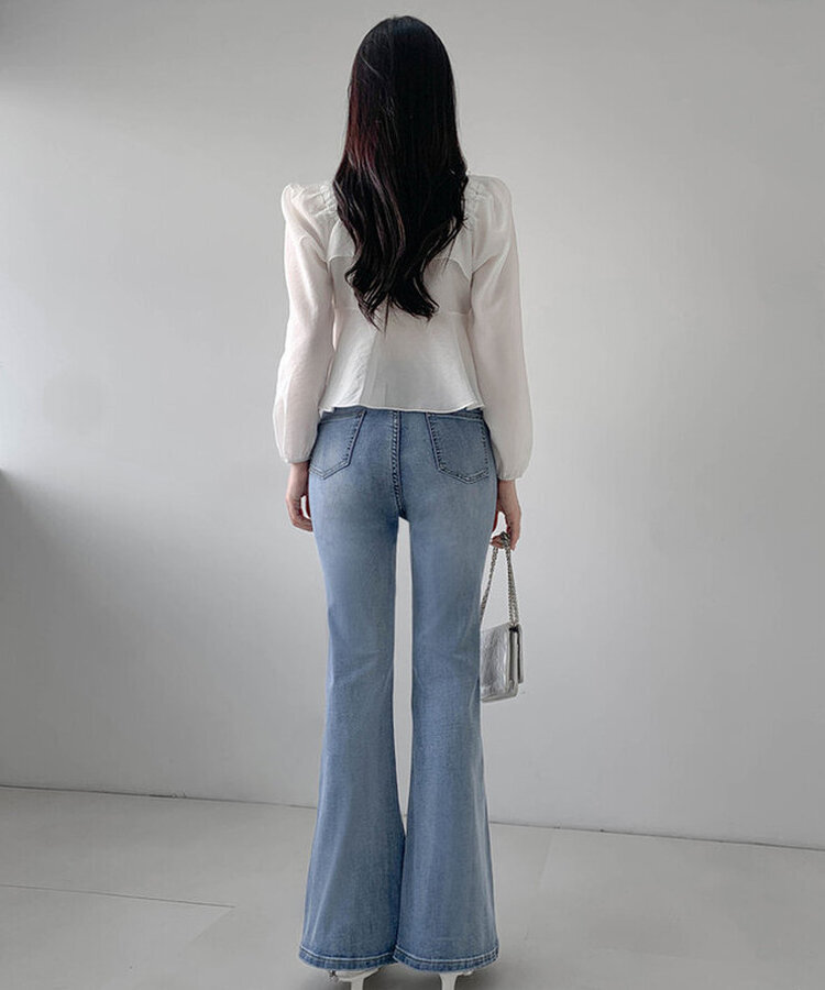 デイリーブーツカットデニムパンツ(6color) LIGHT BLUE