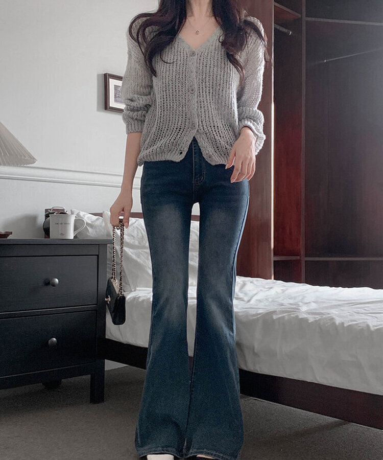 デイリーブーツカットデニムパンツ(6color) DARK BLUE