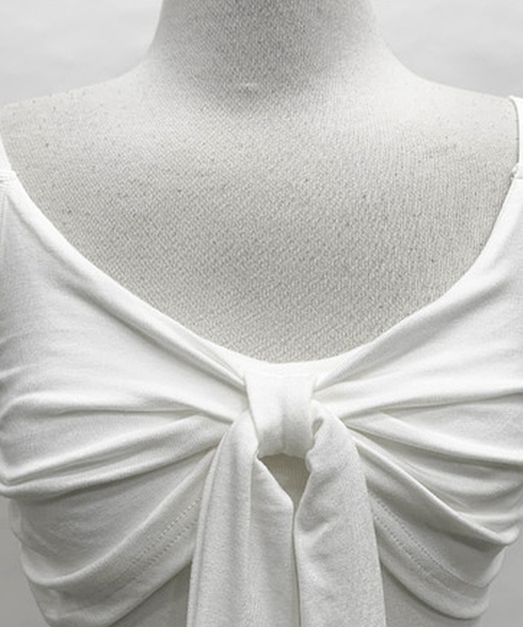 【SET】【カップ付き】リボンキャミソール カーディガン