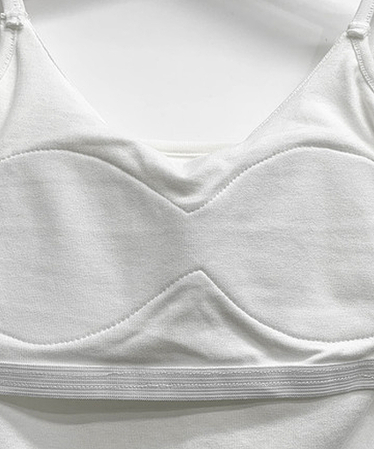 【SET】【カップ付き】リボンキャミソール カーディガン