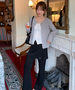 レーズスクエアネックTシャツ CREAM