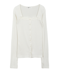 レーズスクエアネックTシャツ