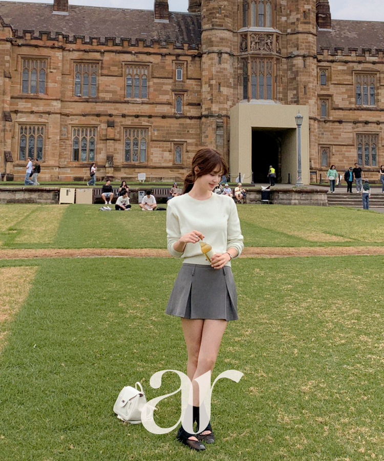 (MADE／イージーウォッシャブル／2ネックタイプ)   ペンダント ラウンド・Vネック ウォッシャブル 長袖 ニット   MELON MINT