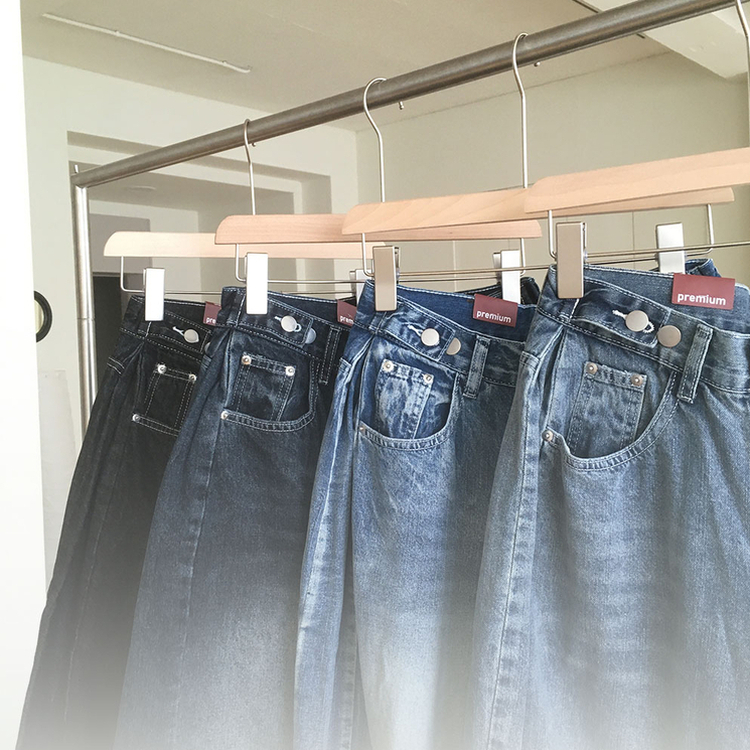 【丈別】バルーンワイドデニム